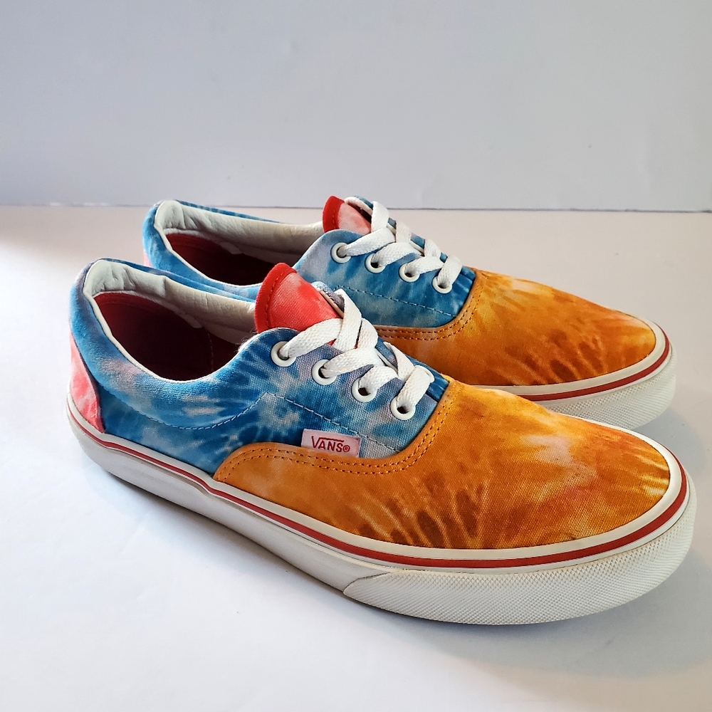 Van Tie Dye Color Block Shoes Sneakers Women's Size 7.5